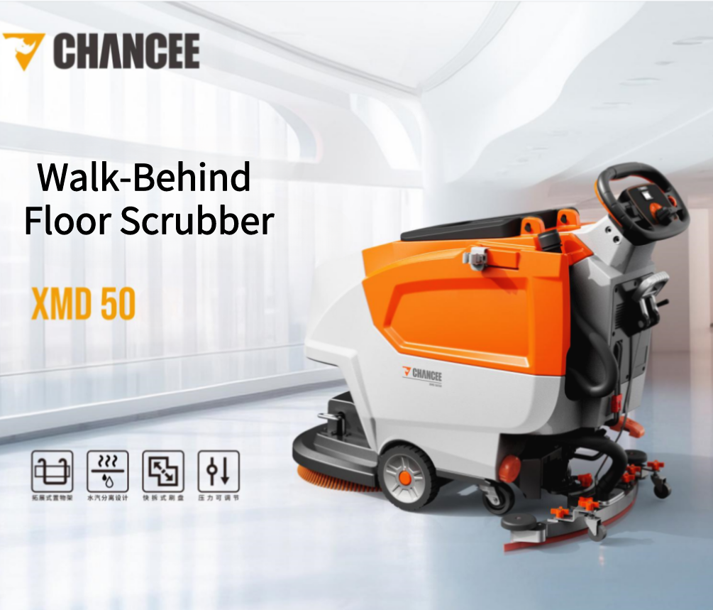 XMD 50 walk-behind floor scrubber